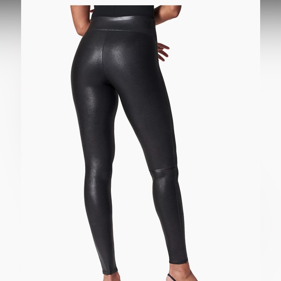 Spanx Faux Leather Leggings size L - Picture 4 of 8
